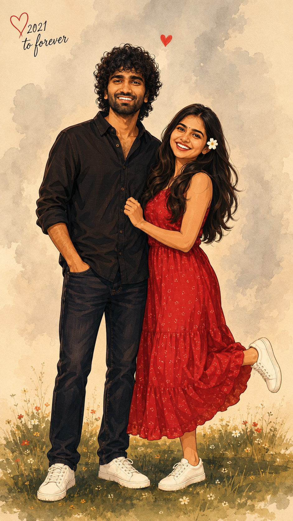 Illustration of year to forever